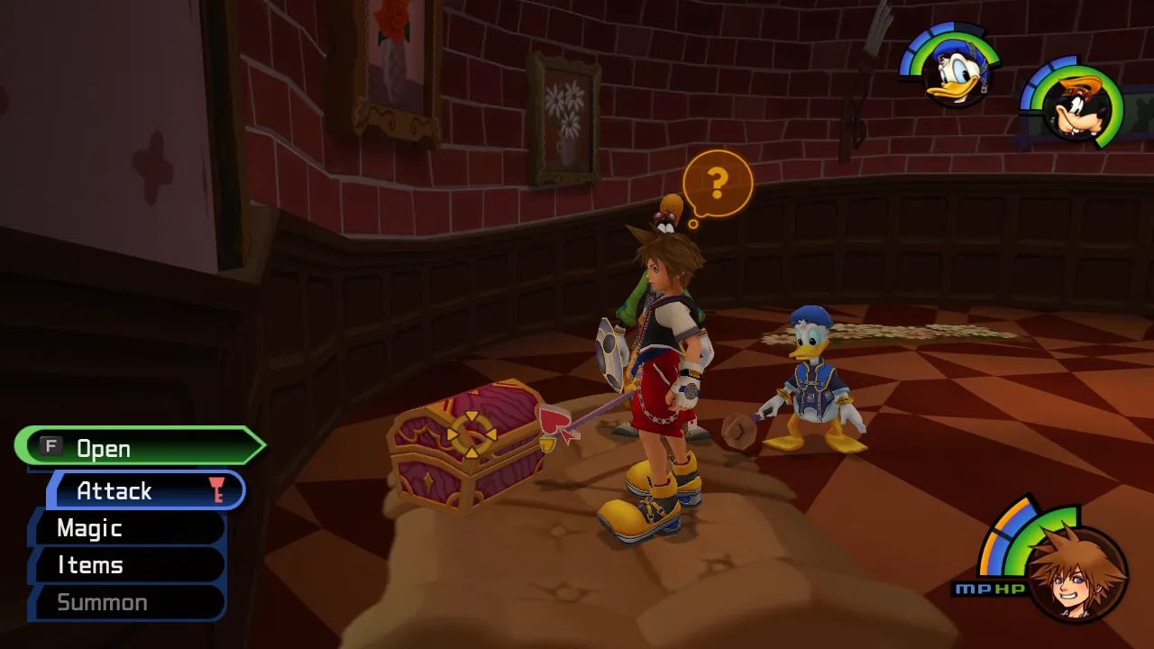 Wonderland Rabbit Hole Defeat Heartless 3 Chest